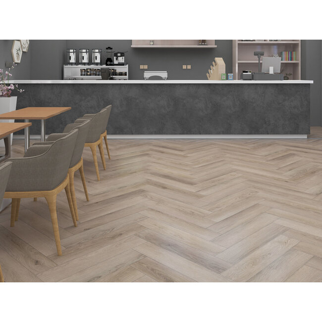 Lesatho Visgraat Klik PVC met Geïntegreerde Ondervloer