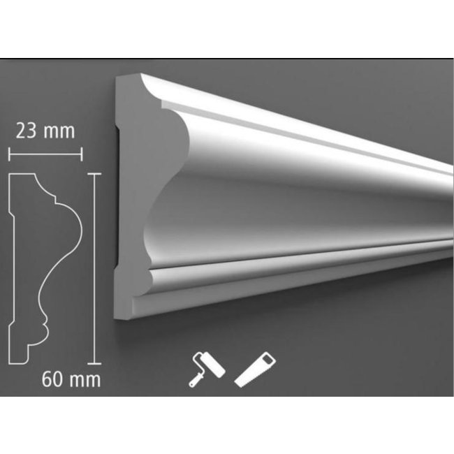 Sierlijst - 2400x40x18mm