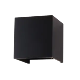 LED Wandarmatuur 6W Up & Down – Modern, Waterdicht en Bekabeld (Mat Zwart) 4000k