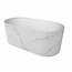 Vrijstaand bad Bianco Marble 179x85x60cm  - Mat wit