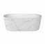 Vrijstaand bad Bianco Marble 179x85x60cm  - Mat wit