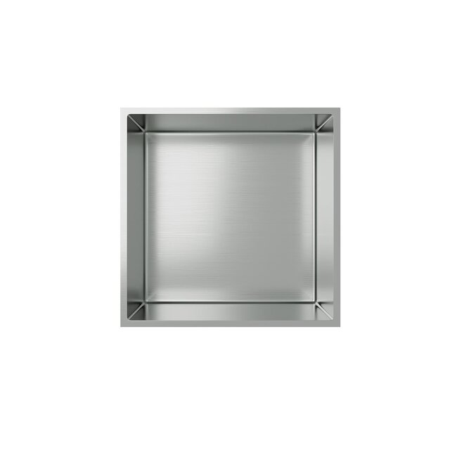 Inbouwnis RVS 7 diep - 30x30x7 cm