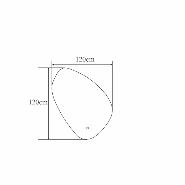 Spiegel Leipzig met Dimbare Verlichting en Verwarming - 120x120 cm