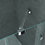 Douchecabine met draaideur 8mm chroom - 90X120X195CM