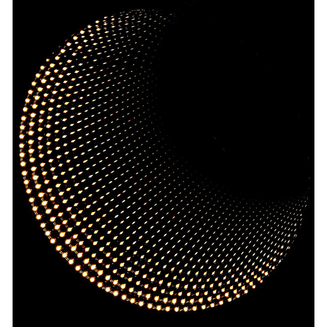 Spiegel Rond met Infinity LED Verlichting en Verwarming - 60 cm - Mat Zwart