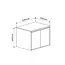 Fabriecio Badkamermeubel Manchester met Topblad - 60 cm - Hoogglans wit