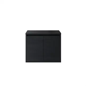 Fabriecio Badkamermeubel Manchester met Topblad - 60 cm - Zwart met houtnerf