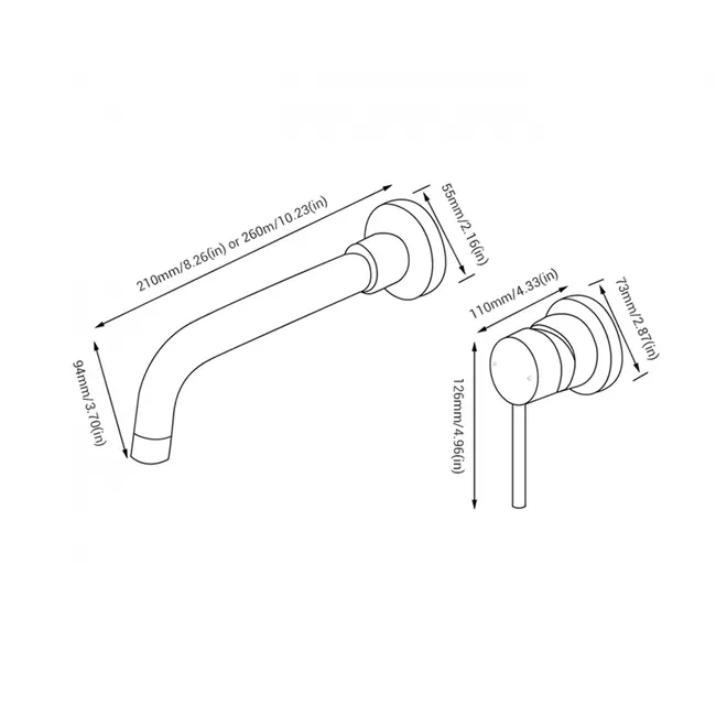 Inbouw Wastafelkraan Marbella - Chroom