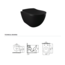 Randloos Hangtoilet met Toiletzitting – Mat Zwart – Soft-Close & Quick-Release