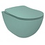 Randloos Hangtoilet met Toiletzitting – Mat Nijl Groen – Soft-Close & Quick-Release