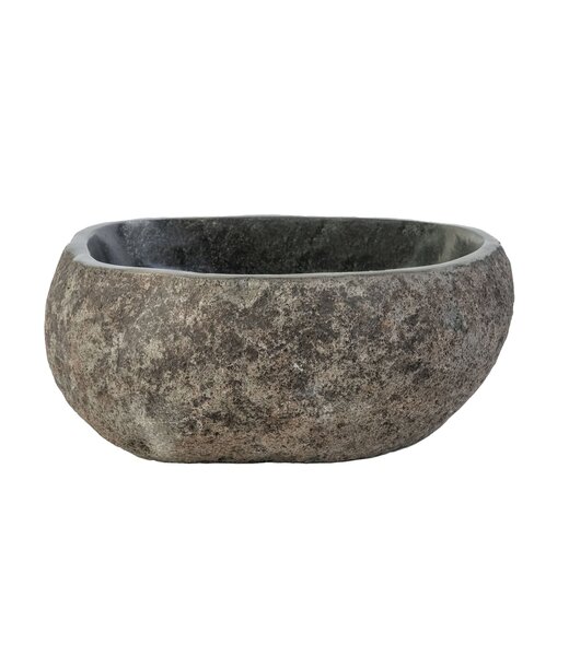 Riviersteen Waskom - 30-35x15x12 cm - Grijs