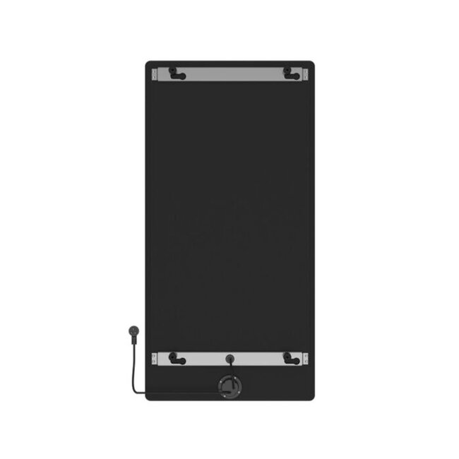 Brenner Elektrische Radiator - 750 Watt - 1200 x 600 mm - Mat Zwart