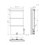 Brenner Elektrische Radiator - 750 Watt - 1200 x 600 mm - Mat Zwart