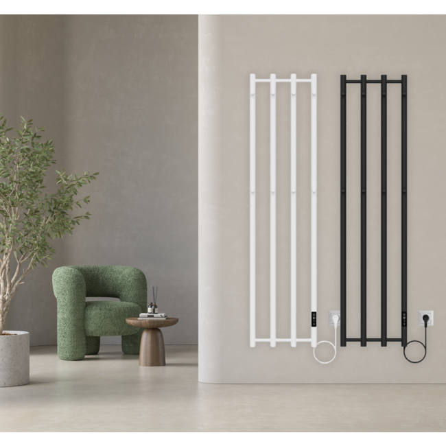 Velten Elektrische Radiator - 250 Watt - 1405 x 346 mm - Glans Wit