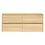 Fabriecio Liverpool wastafelonderkast 120 cm natural oak