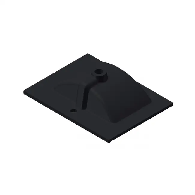 Keramische Wastafel Parijs met Kraangat - 60 cm - Mat Zwart