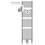 Gilia Handdoek Radiator Dubbelzijdig - 1402 Watt - 1791 x 600 mm - Glans Wit