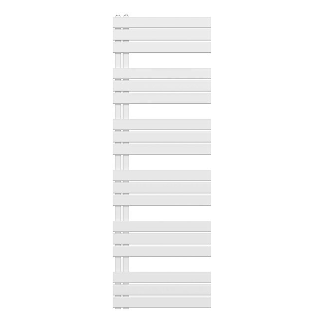 Handdoek Radiator met Aansluiting Links - 1021 Watt - 1800 x 600 mm - Glans Wit