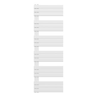 Handdoek Radiator met Aansluiting Links - 890 Watt - 1800 x 500 mm - Glans Wit