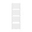 Handdoek Radiator met Aansluiting Midden- 908 Watt - 1600 x 600 mm - Glans Wit