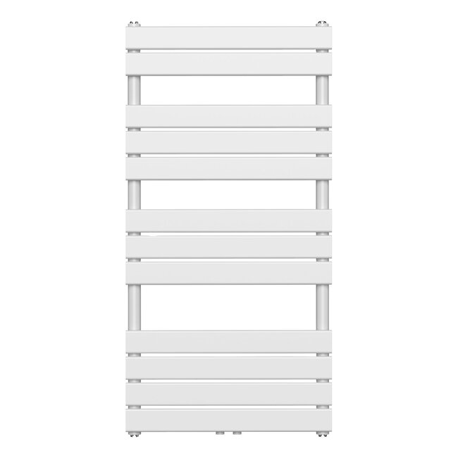 Handdoek Radiator met Aansluiting Midden- 681 Watt - 1200 x 600 mm - Glans Wit