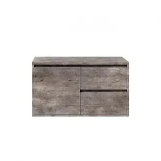 Fabriecio Badkamermeubel Manchester met Topblad - 80 cm - Steen