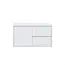Fabriecio Badkamermeubel Manchester met Topblad - 90 cm - Hoogglans wit