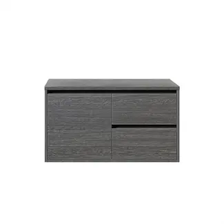 Fabriecio Badkamermeubel Manchester met Topblad - 90 cm - Grijs