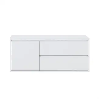 Fabriecio Badkamermeubel Manchester met Topblad - 120 cm - Hoogglans wit