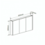 Spiegelkast Leeds - 80 cm - Eiken
