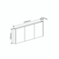 Spiegelkast Leeds - 120 cm - Hoogglans wit