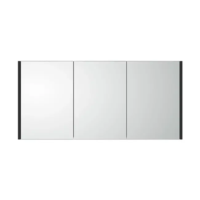 Spiegelkast Leeds - 120 cm - Mat Zwart