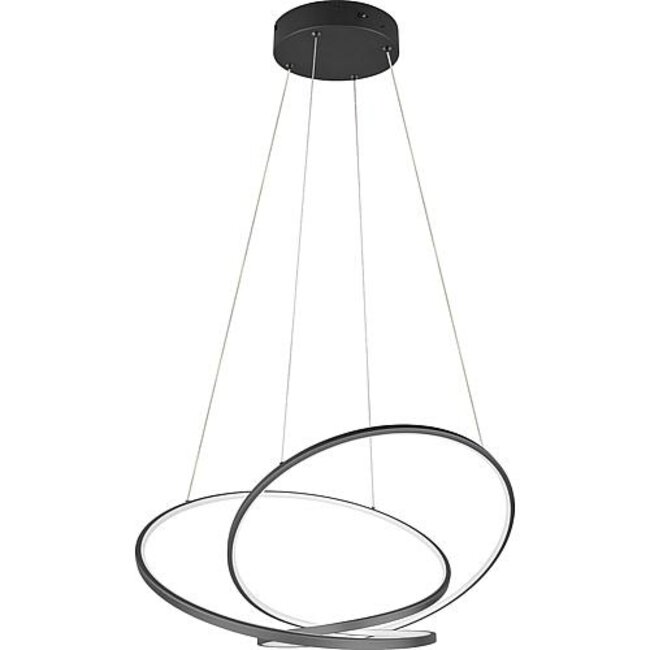 Hanglamp - Darvin Zwart 2Ring 2300+3000+4000K