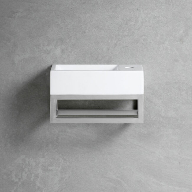 Fontein Links-Rechts met Kraangat - RVS