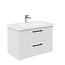 Badkamermeubel Eksen met Wastafel - 80 cm - Wit