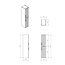 Creavit Eksen kolomkast 150 cm wit