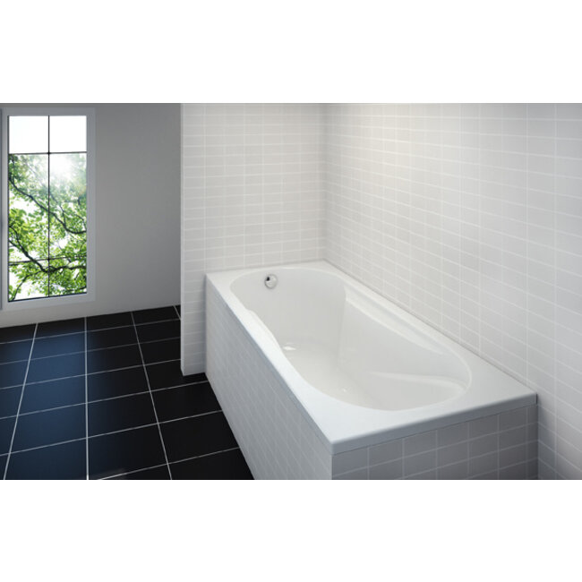 Acryl Ligbad Modena - 180 x 80 x 42 cm - Glans wit