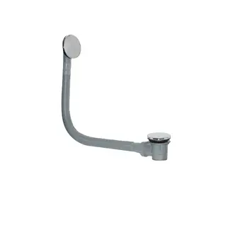 Best Design Clickwaste badafvoer met overloop Vazia RVS-look