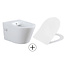Rimless Hangtoilet met Bidetkraan Warm/Koud Water met Toiletzitting - Glans Wit