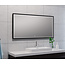 Spiegel Rechthoek met Dimbare LED Verlichting 2800-6400K en Verwarming - 120 x 60 cm Mat zwart