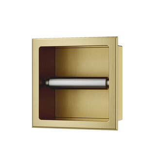 Inbouw Toiletrolhouder - Geborsteld Goud