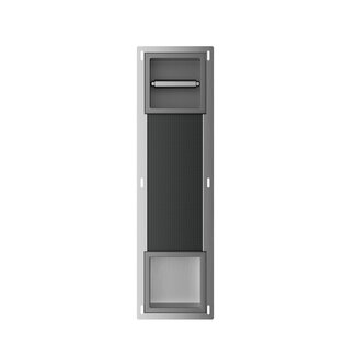 Inbouw Toiletrolhouder met Reserverolhouder - Gunmetal