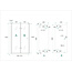 Nisdeur vouwbaar Links Nano glas 1000 x 2000 x 8 mm - Chroom