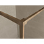 Inloopdouche 90 x 200 cm, 8 mm nano helder glas met geborsteld brons-koper profiel
