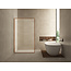 Inloopdouche 90 x 200 cm, 8 mm nano helder glas met geborsteld brons-koper profiel