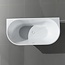 Aloni Halfvrijstaand bad 170 x 78 cm glans wit