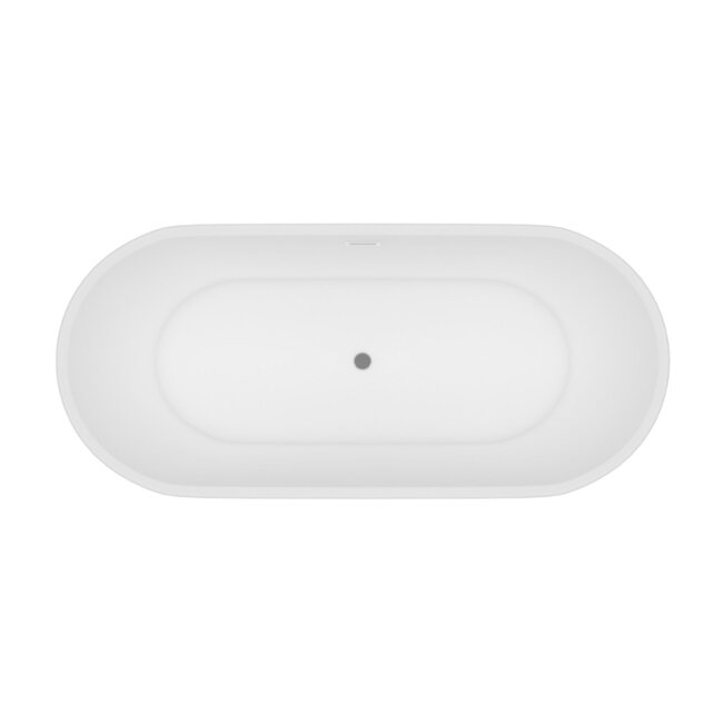Vrijstaand Bad in Solid Surface - 167-170x70x52cm - Mat Wit