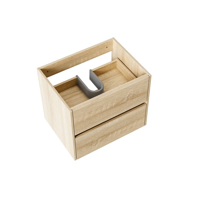 Badkamermeubel Hayat met Wastafel - 60 cm - Eiken