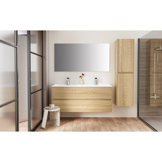 Hayat Kolomkast - 35 x 135 x 35 cm - Eiken