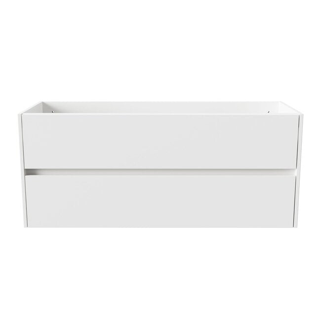 Aloni Hayat badkamermeubel 120 cm glans wit met dubbele wastafel
